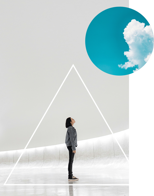 Person looking at sky